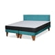 thumbnail image 2 of Cama Europea Zen Roller 2 Plazas Colchon Comprimido Espuma + Respaldo Tela Turquesa, 2 of 8