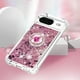 thumbnail image 4 of Funda Para Google Pixel 8 Con Brillo Líquido, Protección Completa Y Soporte De Anillo Giratorio, 4 of 4