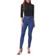 thumbnail image 2 of INSPIRE CHIC Blusa Metálica Brillante de Mujer para Fiesta con Mangas 3/4 a Rayas Brillantes XL Negro, 2 of 6