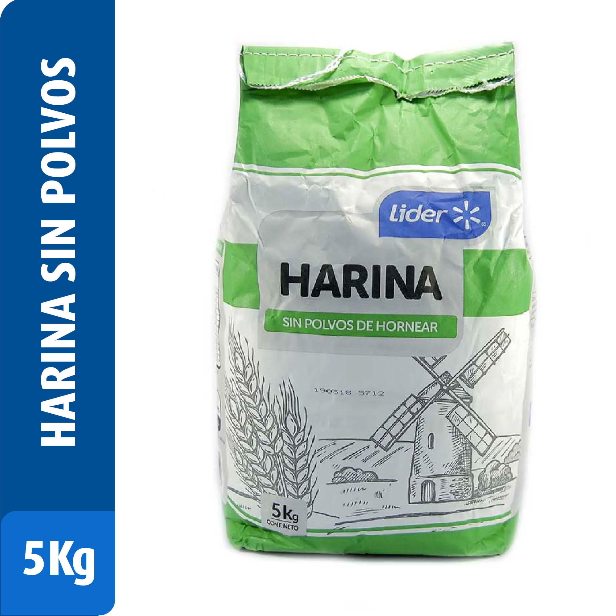 Harina Sin Polvos De Hornear 5 kg Lider