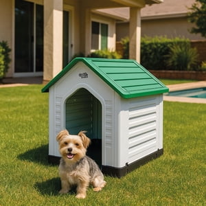 Casa Para Perro Pequeña Verde Cool Pets 67X52X60Cm