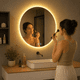 thumbnail image 3 of Espejo LED Redondo Para Baño 60cm EOLAND Táctil Antiempañante 3 Temperaturas de Color Brillo Regulable IP54 Enchufe Montaje Pared, 3 of 8