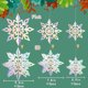 thumbnail image 3 of Copos de nieve colgantes 3D iridiscentes GuassLee, 3 of 3