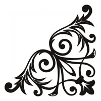 Rienda Libre Graphics - Decomural Floral Damask Corner Ws-18590