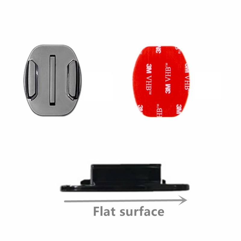 Genérico - Kit Adhesivos Curvos Y Planos Para Gopro