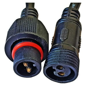 Gen - Cable Conector 2 Pine Cinta Led Circuitos Conexion Electrica Negro