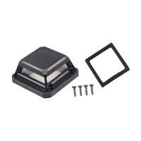 Ioensy - Medidor De Nivel Ventana De Vidrio Cubierta Abs 12 Líneas Accesorio Antiarañazos A Prueba De Polvo