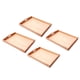 thumbnail image 1 of 4 Bandejas Rectangulares Montessori Medianas De Madera, Soporte Para Juguetes Con Cuentas, 1 of 5