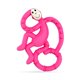 thumbnail image 1 of Mordedor de silicona Matchstick Monkey 10 cm rosa, libre de BPA, 1 of 7