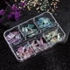 thumbnail image 1 of 6 Grids Aurora Butterfly Nail Charms 3D Resin Crystal Reflective Iridescent Wings Nail Rhinestones DIY Manicure Supplies, 1 of 2