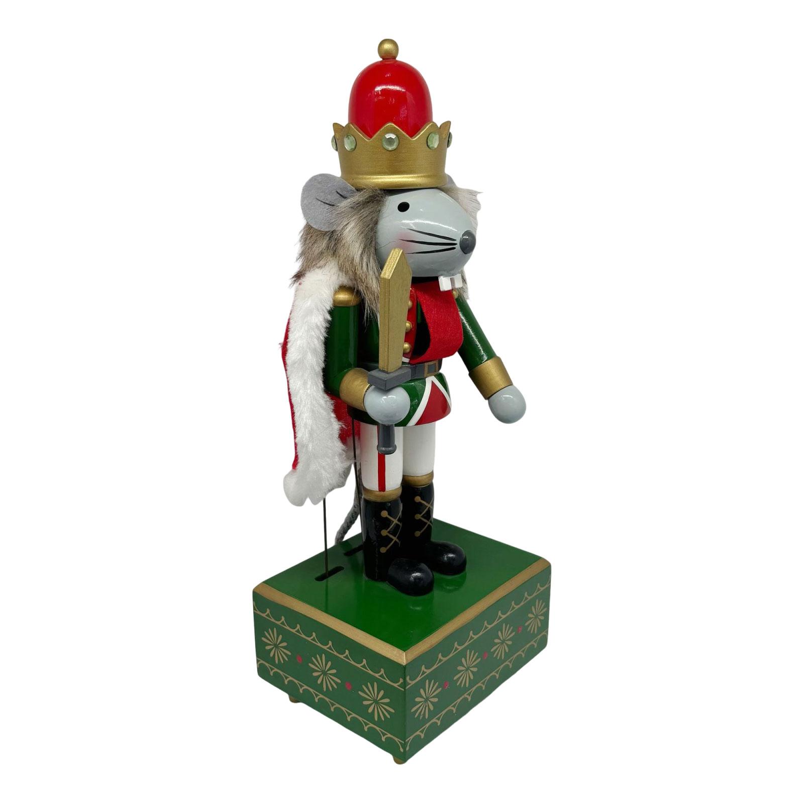 Bothyi - Caja Musical Cascanueces De Ratón De 30 Cm, Adorno Multiusos Para Escritorio, Decoración Del Hogar