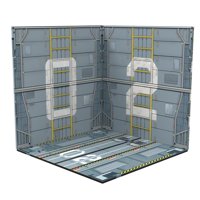 Magideal - 1/12 Telón De Fondo Mostrar Escena Fondo Organizador Diorama Colección Diseño De Almacenamiento Para Figuras De Acción Muñecas Vehículo Escena Juguete Estilo A