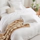 thumbnail image 4 of Juego De Ropa De Cama King White Seersucker Con Edredón 7 Piezas, 4 of 9