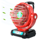 thumbnail image 2 of Ventilador Inalámbrico para Milwaukee Adaptador de Batería/ac de 18V Ventilador para Acampar Ventilador de 3 Velocidades para el Lugar de Trabajo, 2 of 9