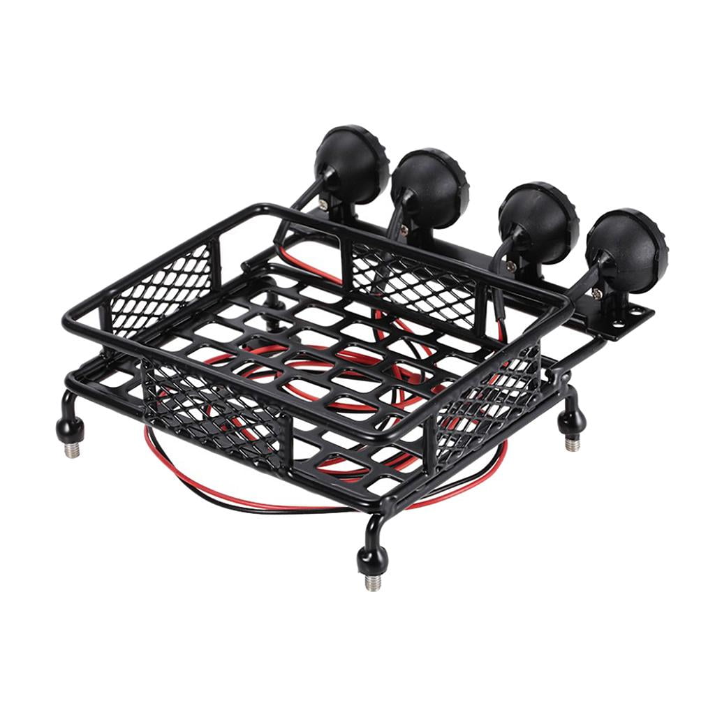 Portaequipajes Y Luz Led RC 1:10 Para HPI CC01 AXIAL SCX10 D90 Lider