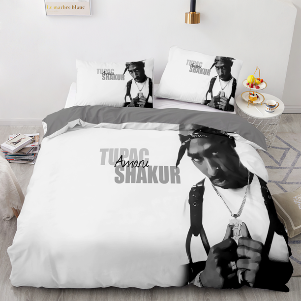 Bedding Set Tupac Amaru Shakur Bed Set Aldult Kid Bedroom Duvetcover Sets 3
