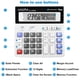 thumbnail image 2 of Calculadora de escritorio yxzzhx Pantalla LCD extra grande de 12 dígitos, 2 of 7