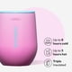 thumbnail image 3 of Vaso de vino sin tallo Corkcicle, 12 onzas, triple aislante, rosa, 3 of 8