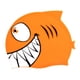 thumbnail image 1 of Forma de pescado gorra de natación gorro de trajes de baño lindo cómodo fácil de poner y apagar ropa de baño para niños para niños adolescentes niñas Naranja, 1 of 5