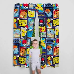 Franco Kids Room Cortinas Ventana Juego De Cortinas, 82 ""X 63"", Pokémon Franco Franco