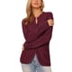thumbnail image 2 of INSPIRE CHIC Cárdigan Suéteres para Mujeres Abierto al Frente con Botones Manga Larga Otoño Casual Tejido de Punto con Bolsillos S Rojo Oscuro, 2 of 6