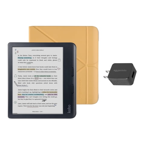 Ereader Kobo Libra De Color Negro Con Paquete De Funda Y