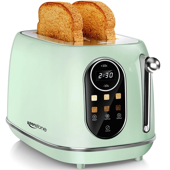 Tostadora Keenstone para 2 Rebanadas con Pantalla Táctil y Acero Inoxidable