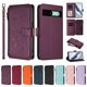thumbnail image 3 of Funda Cartera Mariposa para [Google Pixel 8A] con Soporte y Cremallera Violeta, 3 of 6