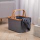 thumbnail image 3 of Cesto Plegable Para Ropa Canasto Con Asa Organizador Hogar Gris Oscuro Lisa, 3 of 7