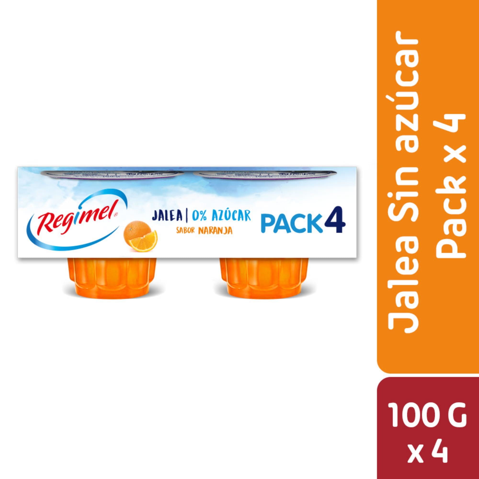 Jalea Regimel Naranja Pack 4x100g Tradicional