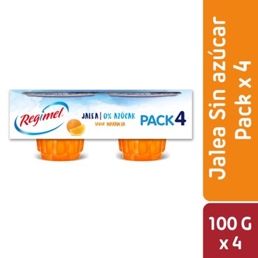 Jalea Regimel Naranja Pack 4X100G Tradicional, 400 g