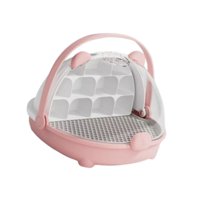 Magideal - Caja De Reproducción De Gusanos De Seda Caja De Alimentación De Reptiles Fáciles De Observar Contenedor De Reproducción De Animales Pequeños Portátile Rosa