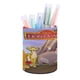 thumbnail image 1 of Guardia del León-theme Cylinder Pen Holder Pencil Organizer with Flannel Lining PVC Leather Material Cardboard Base for study work 10*8CM, 1 of 6