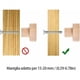 thumbnail image 4 of Tirador de madera para muebles, 20 piezas, redondo, de madera natural, para muebles, puertas, cajones, armarios, aparadores, cocinas, etc., 4 of 5