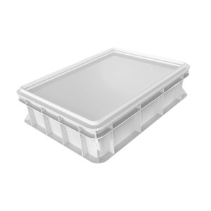 Magideal - Bandeja Para Pizzas Con Tapa, Práctico Recipiente De Almacenamiento Para Cajas Volteadoras De Pizza Para La Cocina Doméstica, Para Hornear Paste S