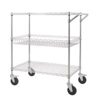 Topmarket - Carro Cromado De 3 Niveles 75X45X89 Cm