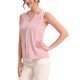 thumbnail image 4 of INSPIRE CHIC Blusa sin mangas de gasa con cuello en V para mujer de oficina S Rosa, 4 of 6