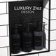 thumbnail image 3 of Set dispensador de champú y acondicionador KIBAGA Black 630 ml x3, 3 of 6