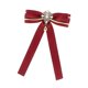 thumbnail image 3 of Broche De Lazo De Cinta Preatado Con Lazo, Corbata De Moda Para Traje, Uniforme, Banquete, Rojo, 3 of 5