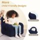 thumbnail image 4 of Silla Puff MOMCAYWEX para Niños con Oso de Peluche Azul Oscuro, 4 of 8