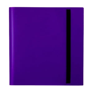 Magideal - Carpeta De Tarjetas 12 Bolsillos Carpeta De Tarjetas Deportivas Diseño De Correa 480 Tarjetas Álbum De Colección De Tarjetas De Doble Protección Para Púrpura