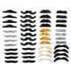 thumbnail image 2 of 48x Bigotes Falsos Fiesta De Halloween Barba Falsa Divertida Vestir Baile De Máscaras, 2 of 3