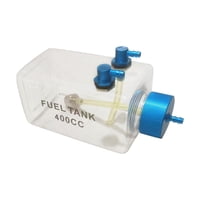 Magideal - Tanque De Combustible Rc, Accesorio De Modelo De Control Remoto, Botella De Combustible Transparente Para Modelo De Avión, Piezas De Actualización De 400Cc