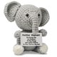 thumbnail image 1 of Figura de juguete Repnalm Elefante de crochet gris artesanal, 1 of 7