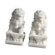 thumbnail image 3 of 2 Estatuas De León De Regalo, Esculturas De Piedra En Miniatura Para El Estante De La Sala De Estar Del Hogar, Color Blanco, 3 of 3