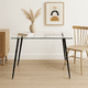 thumbnail image 3 of Mesa Rectangular De Vidrio Prince Premium 130 Base Negra, 3 of 3