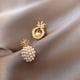 thumbnail image 2 of Faux Pearl Decor Pineapple Stud Earrings Elegant Jewelry Earrings Gift For Girls, 2 of 3