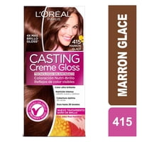 Coloración Cabello Sin Amoníaco Marrón Glace 415 1 Un Casting