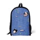 thumbnail image 1 of Black Denim Pocket Cat Student School Bag Kitten Printed Backpack Teenager Daily Casual Backpack Women Men Travel Rucksacks, 1 of 3