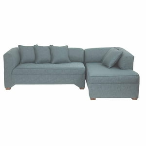 Muebles América - New Metropolitan Derecho Lino Azul Petroleo